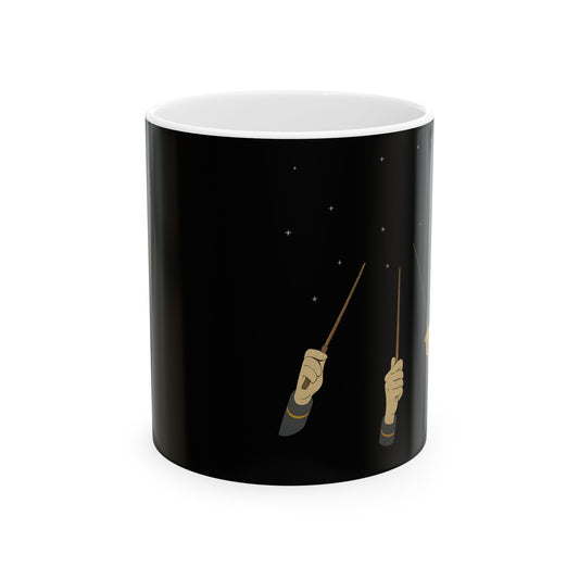 Magical Wizardry Ceramic Mug - Enchanting Coffee or Tea Cup, Perfect Gift for Wizards, Sorcery Enthusiasts, Birthdays, Halloween
