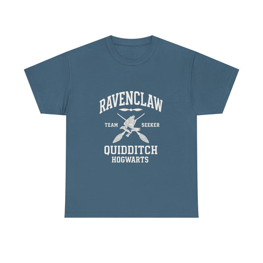 Ravenclaw Unisex Heavy Cotton Tee, Casual Wear, Harry Potter Merchandise, Gift for Fans, Hogwarts House Apparel