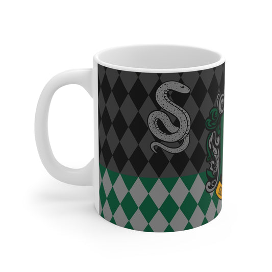 Slytherin Mug, Wizarding Coffee Cup, Harry Potter Gift, Dark Arts Drinkware, House Pride Birthday Present